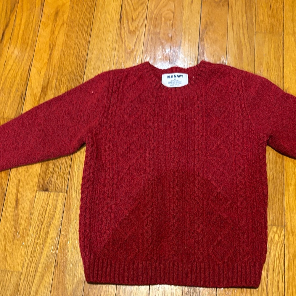 Old Navy Men's Deep Red Crewneck Sweater